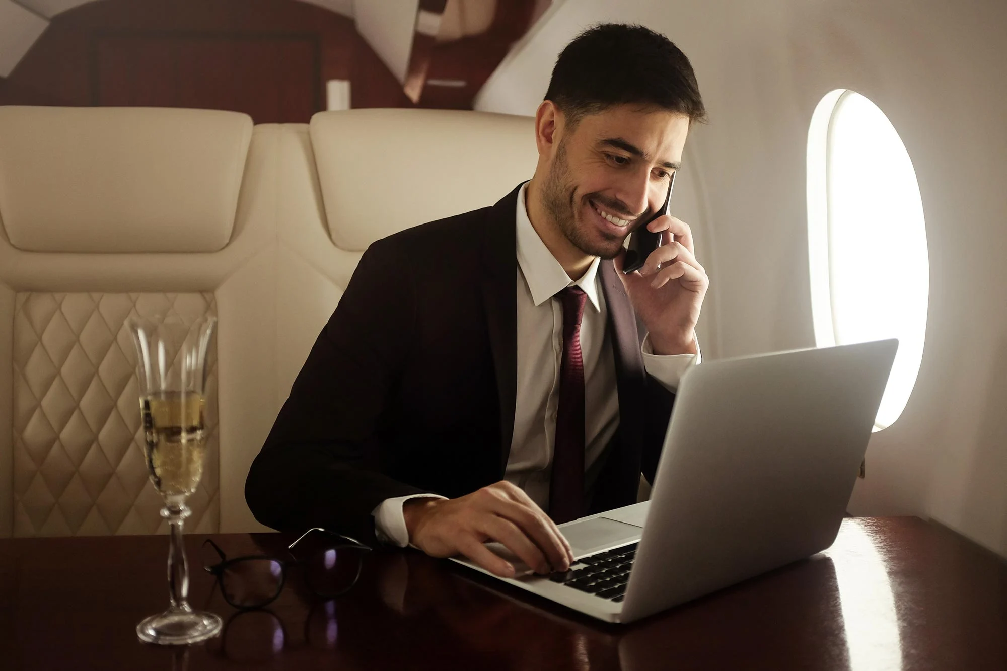 Rich Man Private Jet